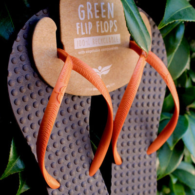 Sandalia Flip Flop Green Mujer / Marrón - Naranja
