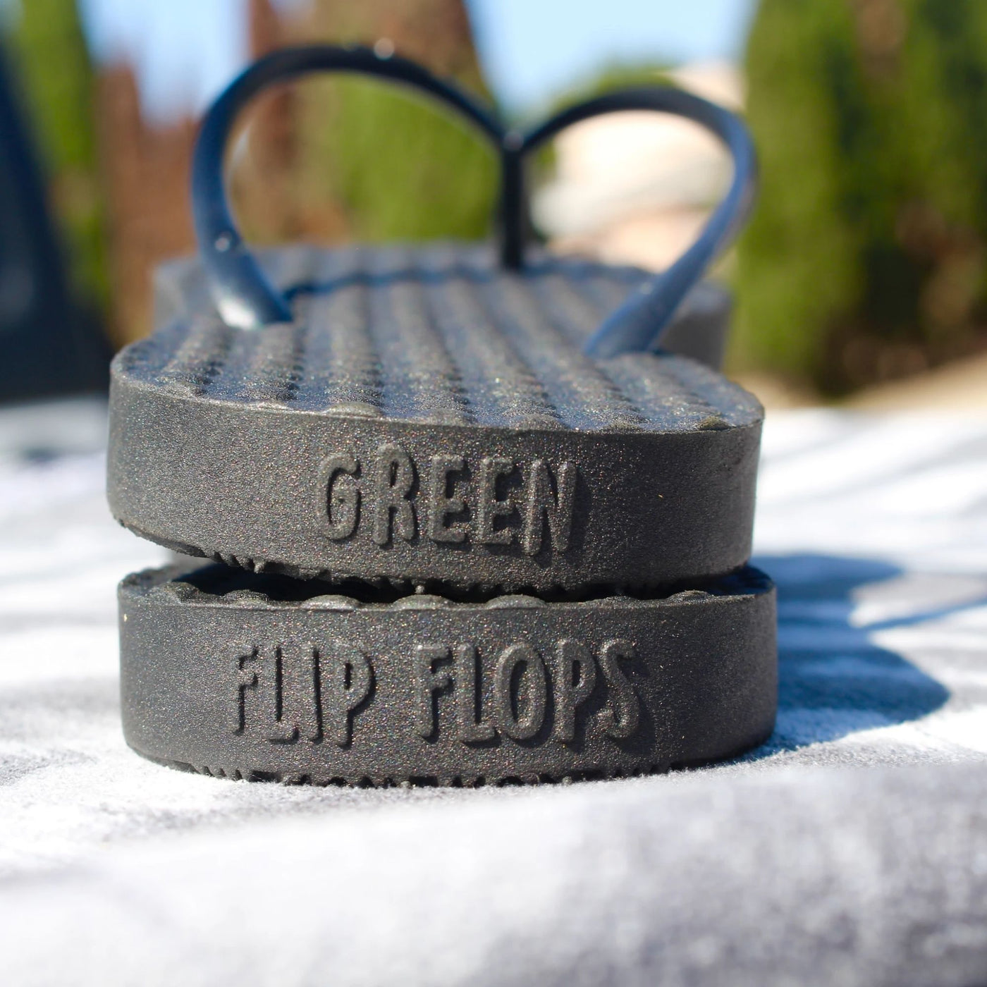 Sandalia Flip Flop Green Mujer / Negra